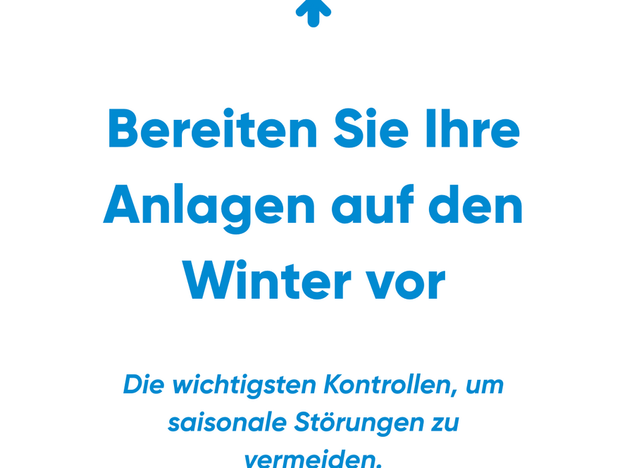 Elektrische Anlagen im Winter: Wichtige Kontrollen & geeignetes Material | Amperio Schweiz